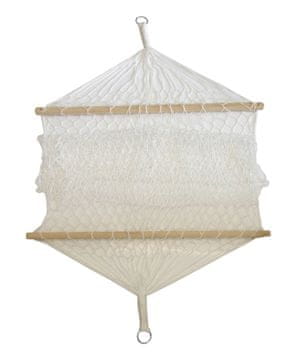 ACRAsport Viseća mreža s drvenom šipkom za razmicanje J02/1 bijela