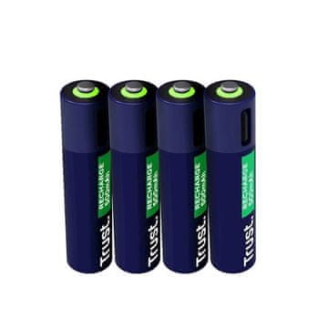 Trust Punjive USB-C baterije, AAA, 4 komada (25671)