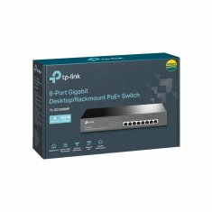 TP-Link Giga 8-portni PoE desktop rack switch TL-SG1008MP