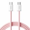 BASEUS USB kabel C-C 2m 100W 20V 5A pleteni ružičasti Dynamic 4