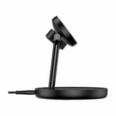 BASEUS Bežični punjač 20W MagSafe iPhone stalak Swan 3u1