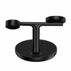 BASEUS Bežični punjač 20W MagSafe iPhone stalak Swan 3u1