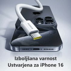 BASEUS USB kabel C-C 2m 100W 20V 5A pleteni ružičasti Dynamic 4