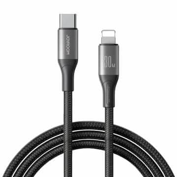 Joyroom USB Type-C/Lightning kabel 1m 30W crno pleteni S-A28