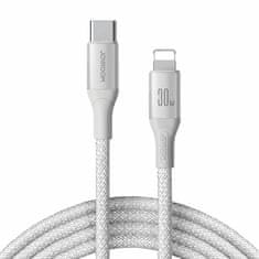 Joyroom Kabel USB TipC/Lightning 1m 30W bijeli pleteni S-A28