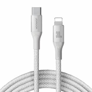 Joyroom Kabel USB TipC/Lightning 1m 30W bijeli pleteni S-A28