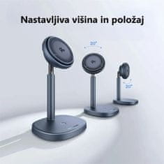 BASEUS Bežični punjač 20W MagSafe iPhone stalak Swan Pro Air