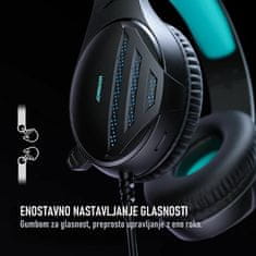 Joyroom Slušalice + mikrofon crne za igranje JR-HG2