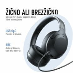 Joyroom Crne bluetooth ANC slušalice JR-JH2