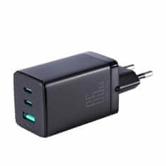 Joyroom punjač 65W USB 2xTipC TipA GaN PD + kabel crni JR-TCG01
