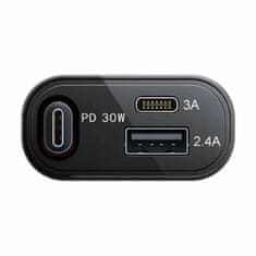 Joyroom Auto punjač 12V 24V 45W PD QC TipA TipC + kabel crni JR-CCL07