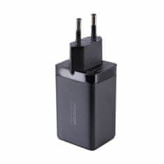 Joyroom punjač 65W USB 2xTipC TipA GaN PD + kabel crni JR-TCG01