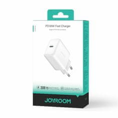 Joyroom punjač 30W USB TypeC GaN PD + kabel bijeli JR-TCF24
