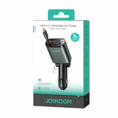 Joyroom Auto punjač 12V 24V 45W PD QC TipA TipC + kabel crni JR-CCL07