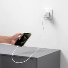 Joyroom punjač 30W USB TypeC GaN PD + kabel bijeli JR-TCF24