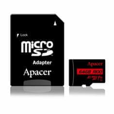 Apacer microSD XC 64GB memorijska kartica U1 R100 Klasa 10 AP64GMCSX10UB-R