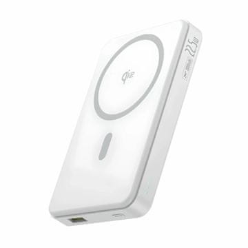 BASEUS Prijenosna baterija 10.000 mAh 22,5 W PowerBank magsafe bijela Airpow2 Qi2