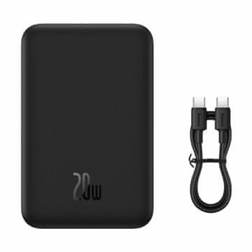 BASEUS Prijenosna baterija 20.000 mAh 20 W PowerBank magsafe crna PPCX150001