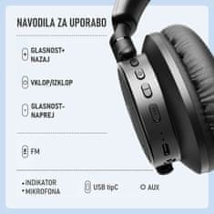 Joyroom JR-OH1 crne bluetooth slušalice