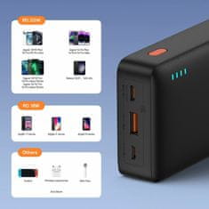 BASEUS Prijenosna baterija 20.000 mAh 20 W PowerBank Airpow crna P10022804113-00