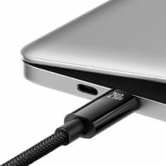 BASEUS USB kabel C-C 3m 240W Tungsten Gold pleteni crni CAWJ040101
