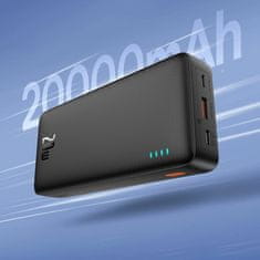 BASEUS Prijenosna baterija 20.000 mAh 20 W PowerBank Airpow crna P10022804113-00