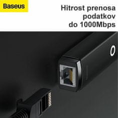 BASEUS USB 3.1 Type-C-Network UTP Giga pretvarač crni WKQX000301