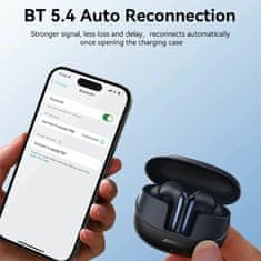 Joyroom Crne bluetooth slušalice s mikrofonom ANC JR-FN2