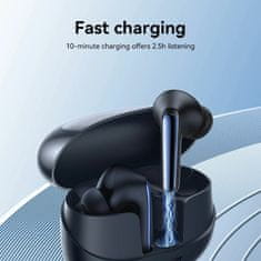 Joyroom Crne bluetooth slušalice s mikrofonom ANC JR-FN2