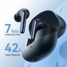 Joyroom Crne bluetooth slušalice s mikrofonom ANC JR-FN2