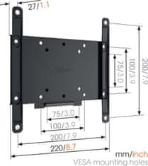 Vogels Zidni stalak za ekrane od 19"-43", max. 30kg