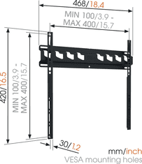 Vogels Zidni stalak za ekrane od 32"-65", max. 60kg