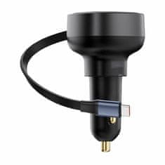 BASEUS Auto punjač 12-24V 60W TypeC PD QC crni Enjoyment Pro