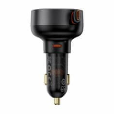 BASEUS Auto punjač 12-24V 60W TypeC PD QC crni Enjoyment Pro
