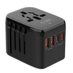 Tech-protect TA200 cestovný adapter EU / UK / US / AU, crno