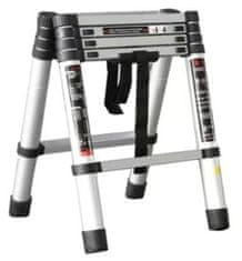 MXM Sklopive aluminijske ljestve – 1,4 m + 1,4 m