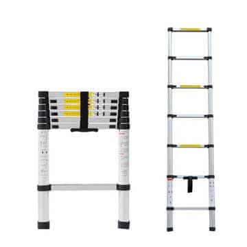 MXM Teleskopske ljestve - 2m, aluminijske