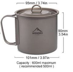 MXM Titanovski lonac s poklopcem - 600 ml