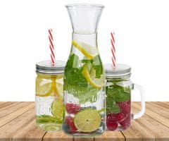 Alpina set staklenih čaša s bocom, 420 ml + 1 l, 5 komada