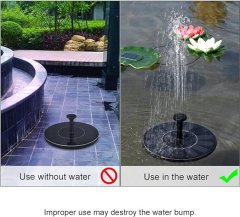 HOME & MARKER® Solarna fontana za vrt i ribnjak, energijski učinkovita, laka za postavljanje | SOLAR FONTANA