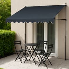 Aga Teleskopska tenda 350x120 cm Siva
