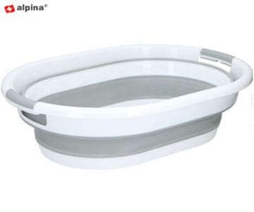 Alpina sklopiva košara, plastična, 27 l, siva