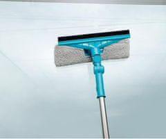 Alpina 2 u 1 metla i gumena špatula za čišćenje prozora, plavo-siva