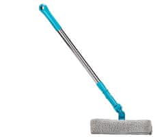 Alpina 2 u 1 metla i gumena špatula za čišćenje prozora, plavo-siva