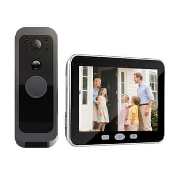 Secutek Bežični video zvono s LCD zaslonom TPD10