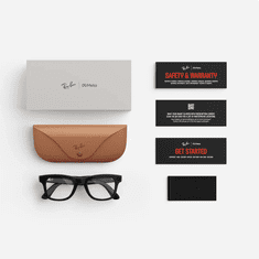 Ray-Ban - Wayfarer Standard - Sjajna crna, prozirne leće