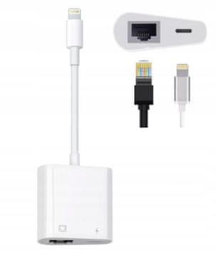 ZENWIRE Mrežna kartica Lightning Ethernet RJ45 LAN adapter za iPhone iPad Zenwire BYL-2210