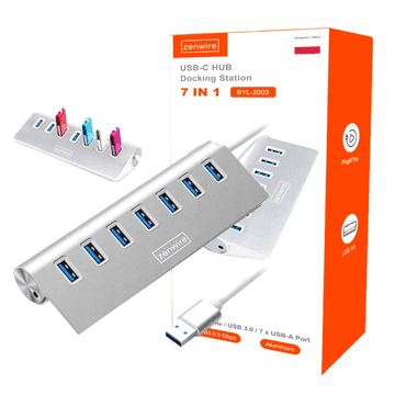 ZENWIRE HUB 7u1 RAZDJELJIVAČ RAZDJELJIVAČ PORTOVA 7x USB 3.0 BYL-2003