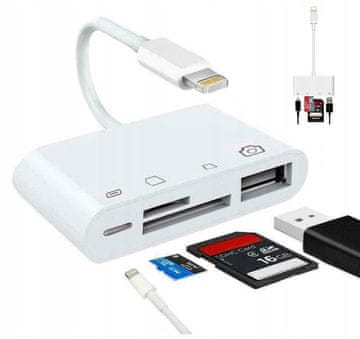 ZENWIRE Adapter za čitač kartica Lightning micro SD USB iPhone Zenwire BYL-2103TU