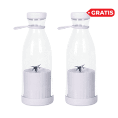 HOME & MARKER® Bežični blender za smoothie 380 ml – prijenosni, USB punjenje | JUCIFY 1+1 GRATIS Bijela